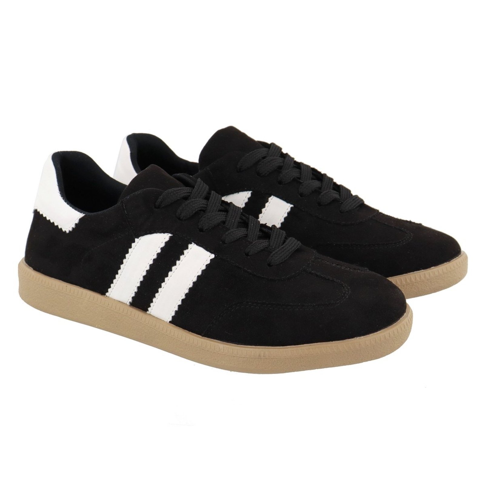 Tênis Feminino Casual Retro Estiloso e Confortável Lançamento Preto
