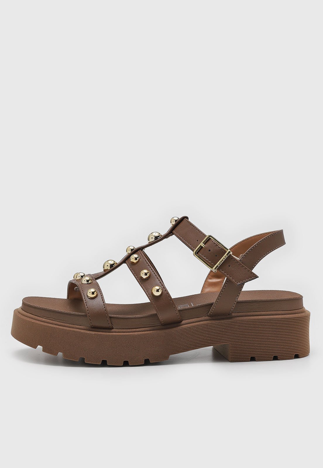 Sandália Média Vizzano Tachas Marrom