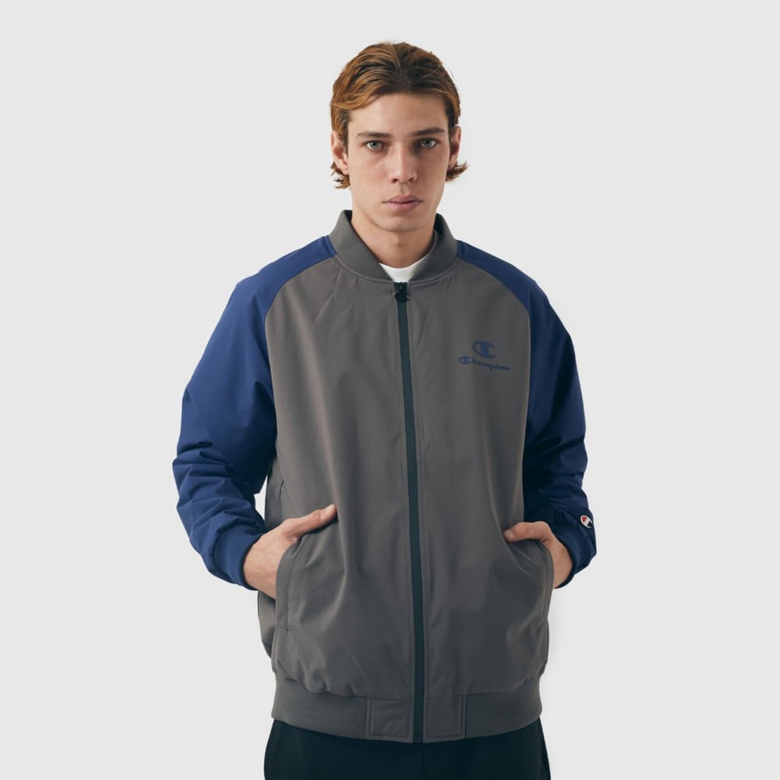 JAQUETA CHAMPION ACTIVE BOMBER JACKET TWO TONE C LOGO SCRIPT