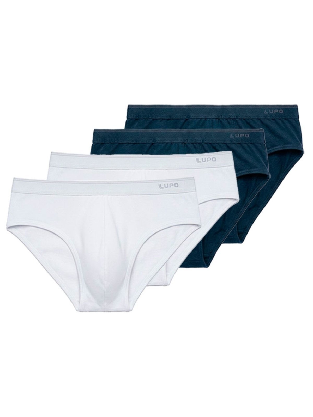 Kit com 4 Cuecas Slip Lupo 485-003