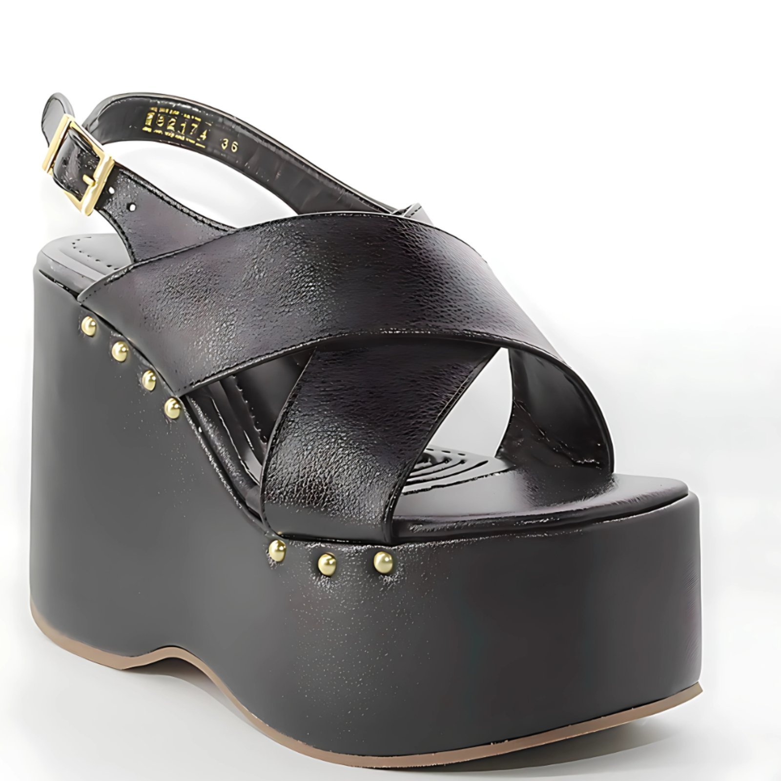 Sandália Feminino Anabela Plataforma 182178 Floter Preto