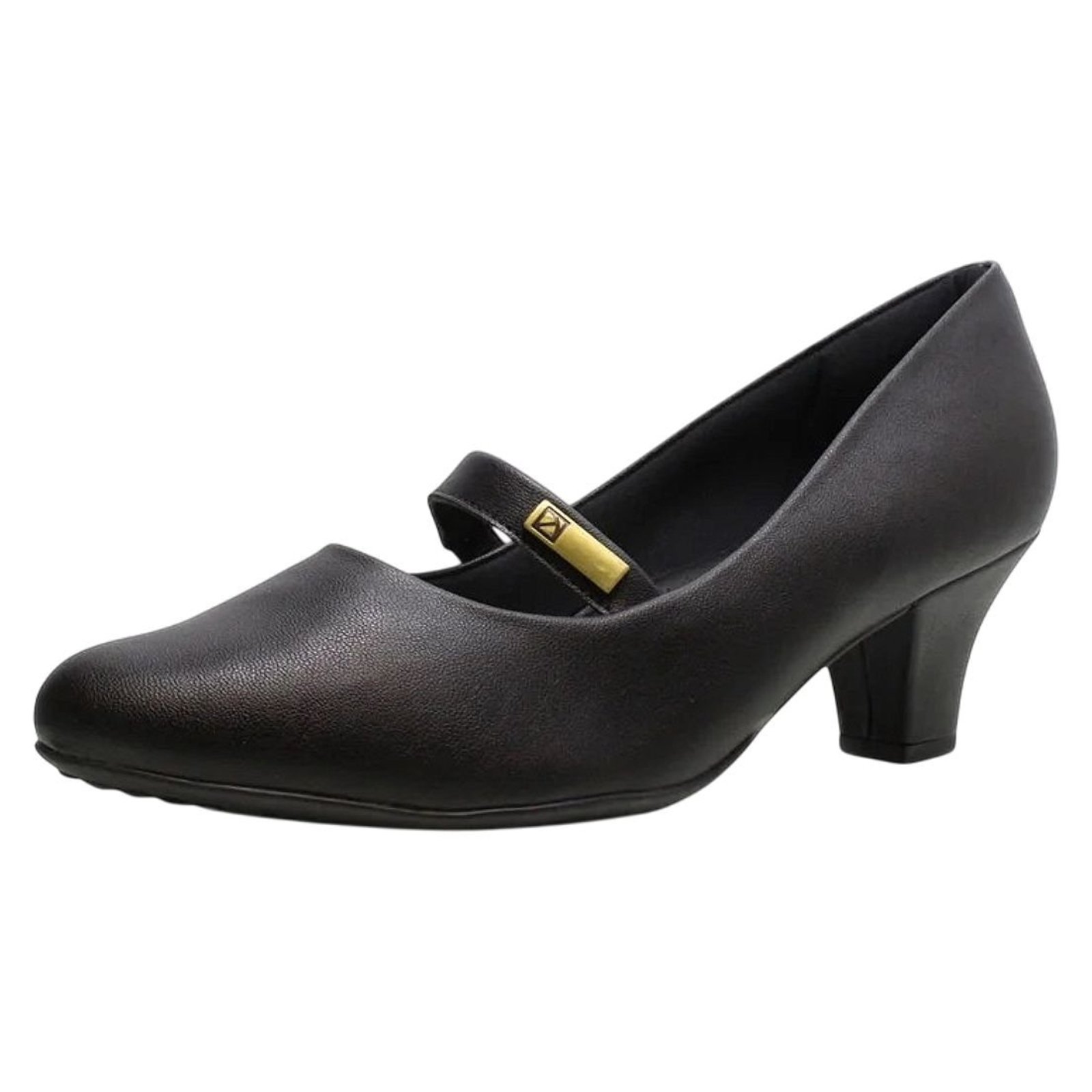 Sapato Feminino Salto Baixo Grosso Boneca Ajuste Piccadilly