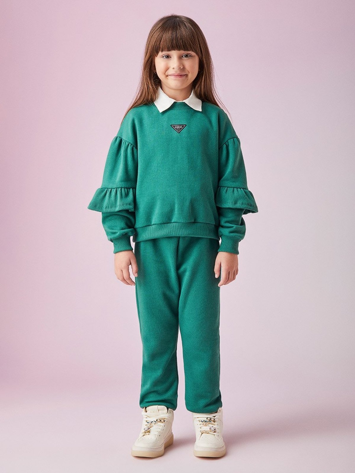 Infantil - Conjunto de Moletom com Babados