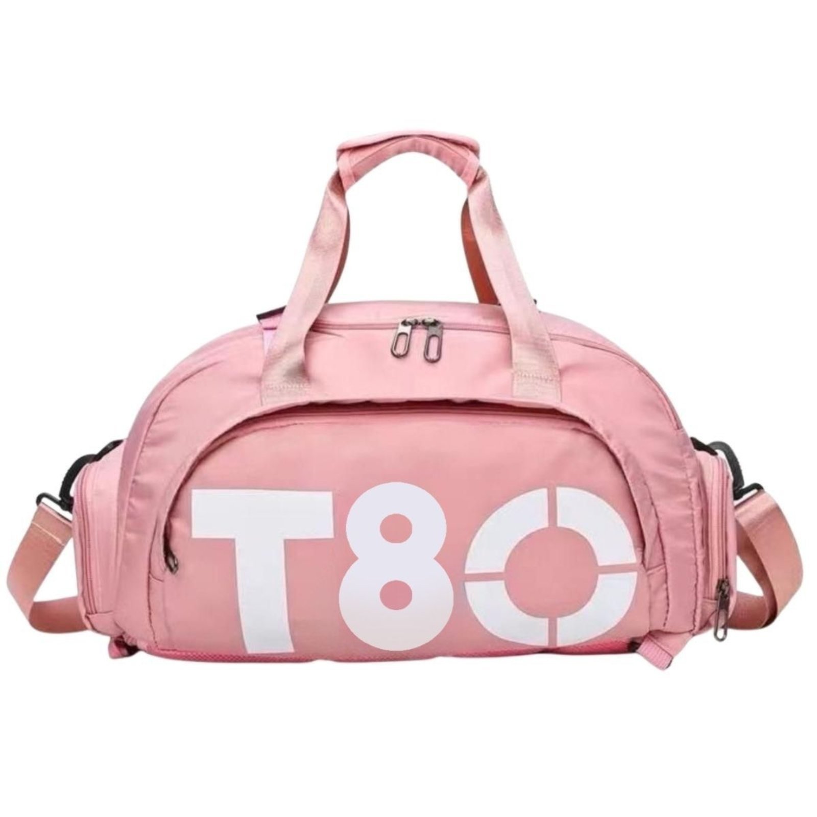 Bolsa Transversal Feminino Masculino Viagem Academia Fitness Star Shop Rosa