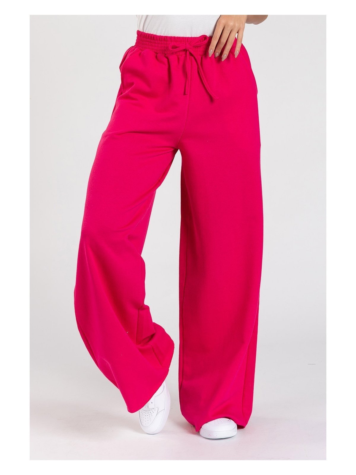 Calça Moletinho Wide Leg Tai Feminina Pink
