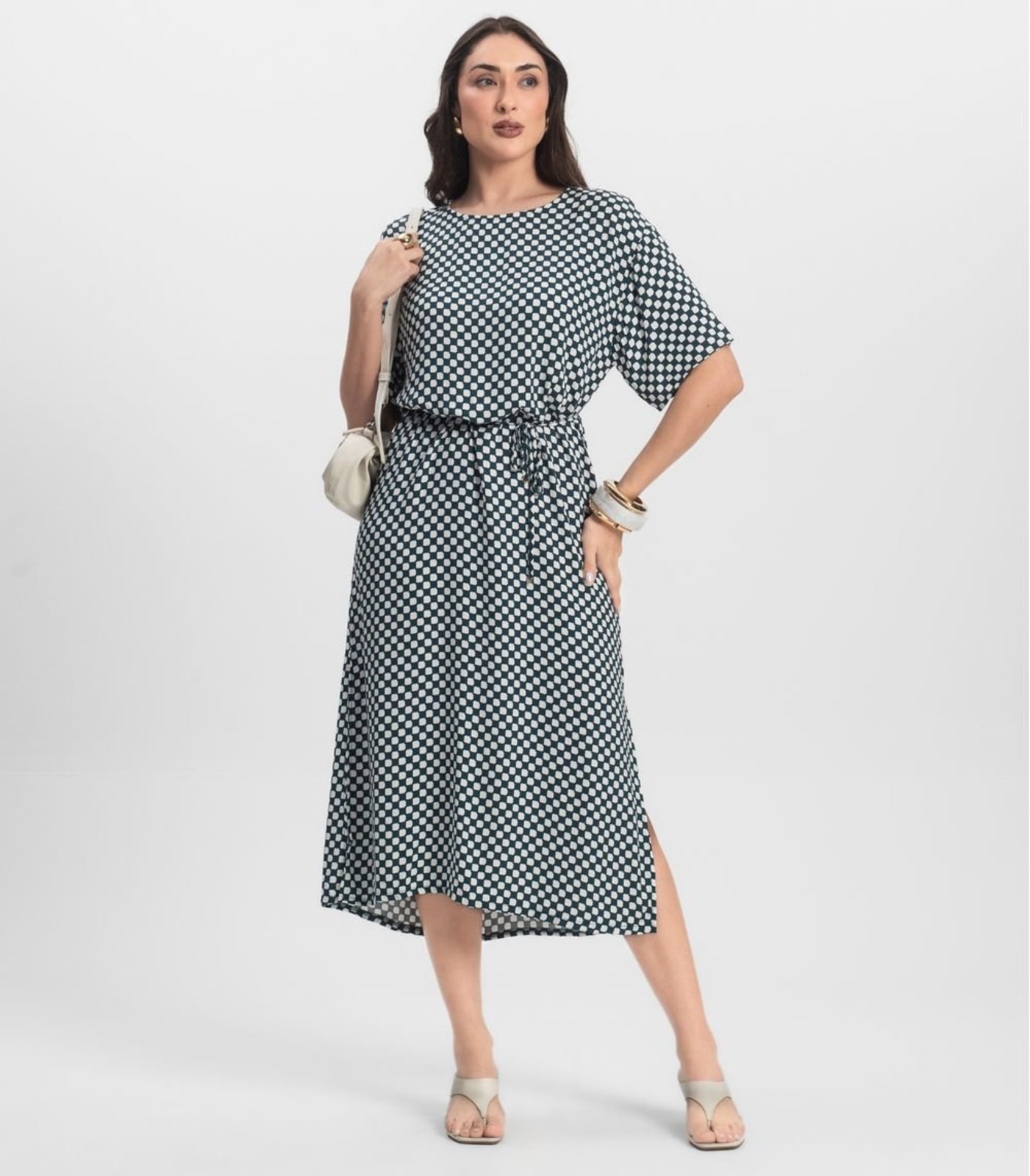 Vestido Midi Infinita Cor Verde