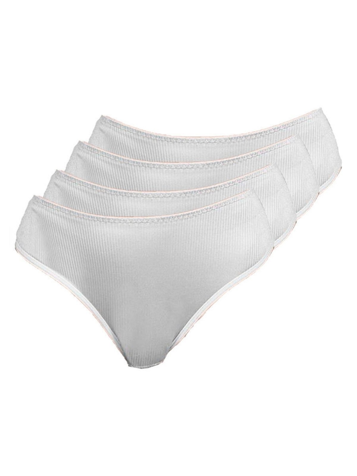 Kit com 4 Calcinhas Alta Abrupt Demillus 56096 Branco