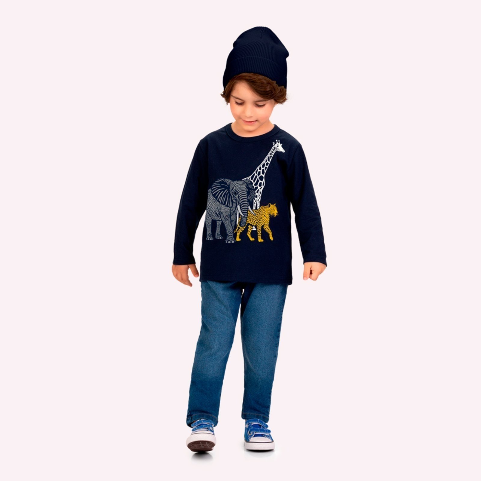 Infantil - Camiseta Menino Animais Kyly