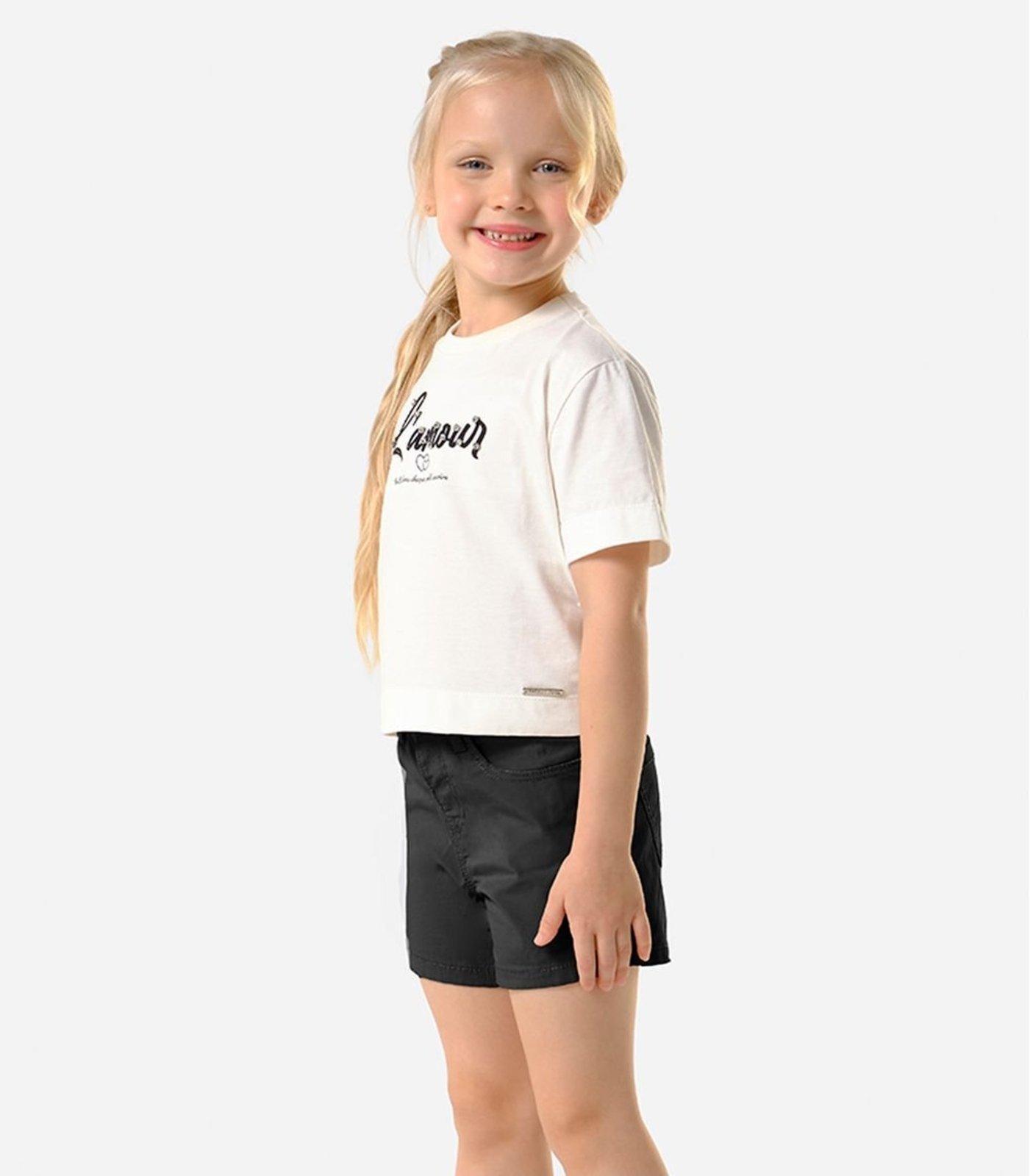 Infantil - Conjunto Blusa Com Shorts Trick Nick Bege
