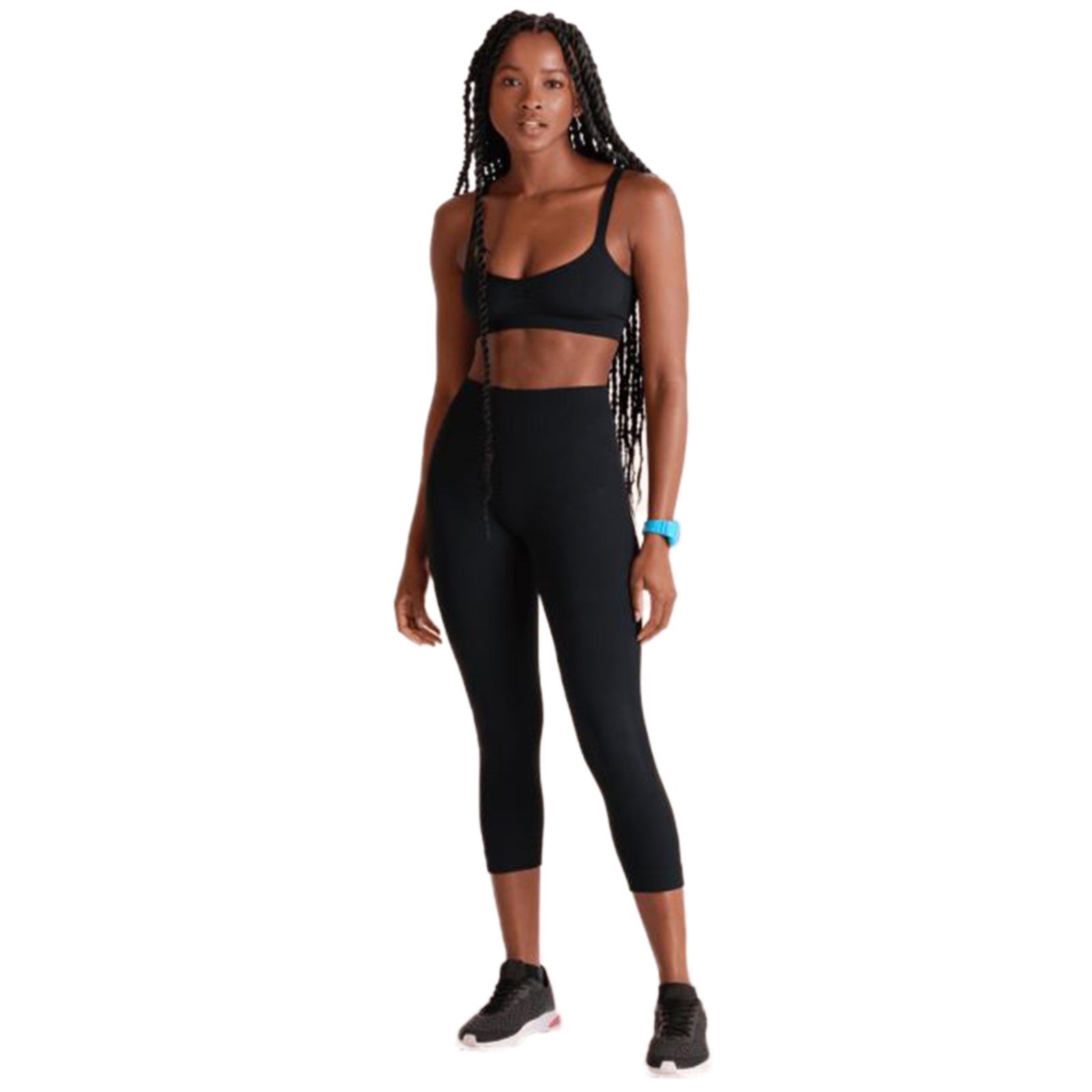 Calça Legging Capri Shine Seamless Lupo Feminina 71376 Preto