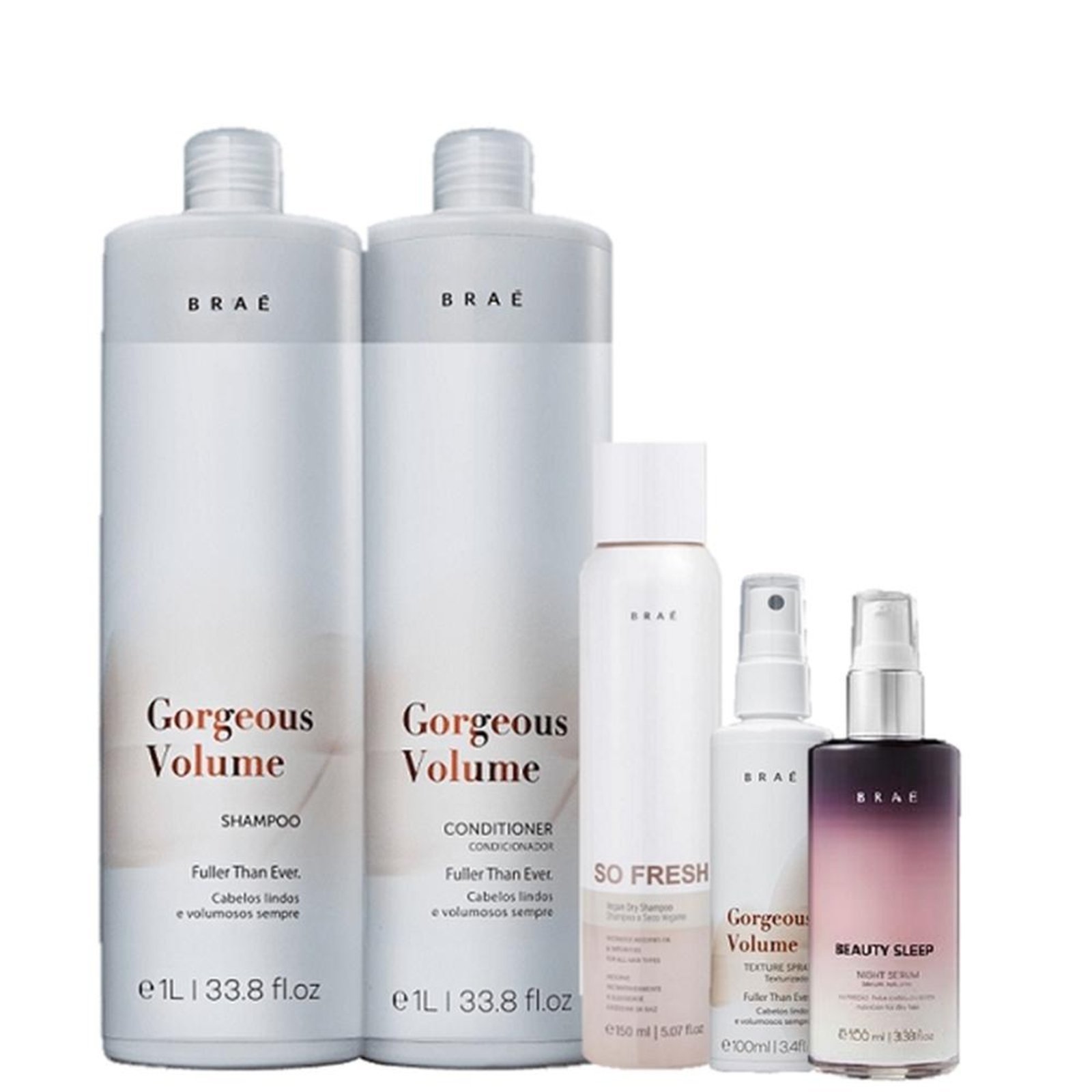 BRAE Gorgeous Volume Duo 1L Spray 100ml Beauty Sleep 100ml e So Fresh 150ml