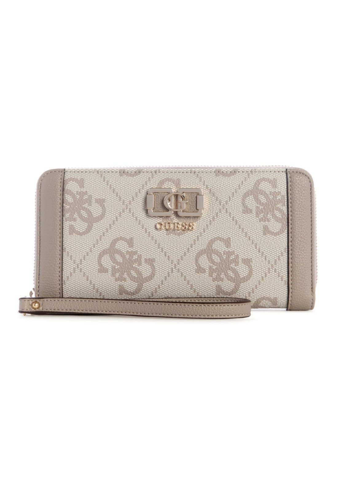 Vista 2 Carteira Guess Karnilla Logo Slg Lrg Zip Arnd Guess nude