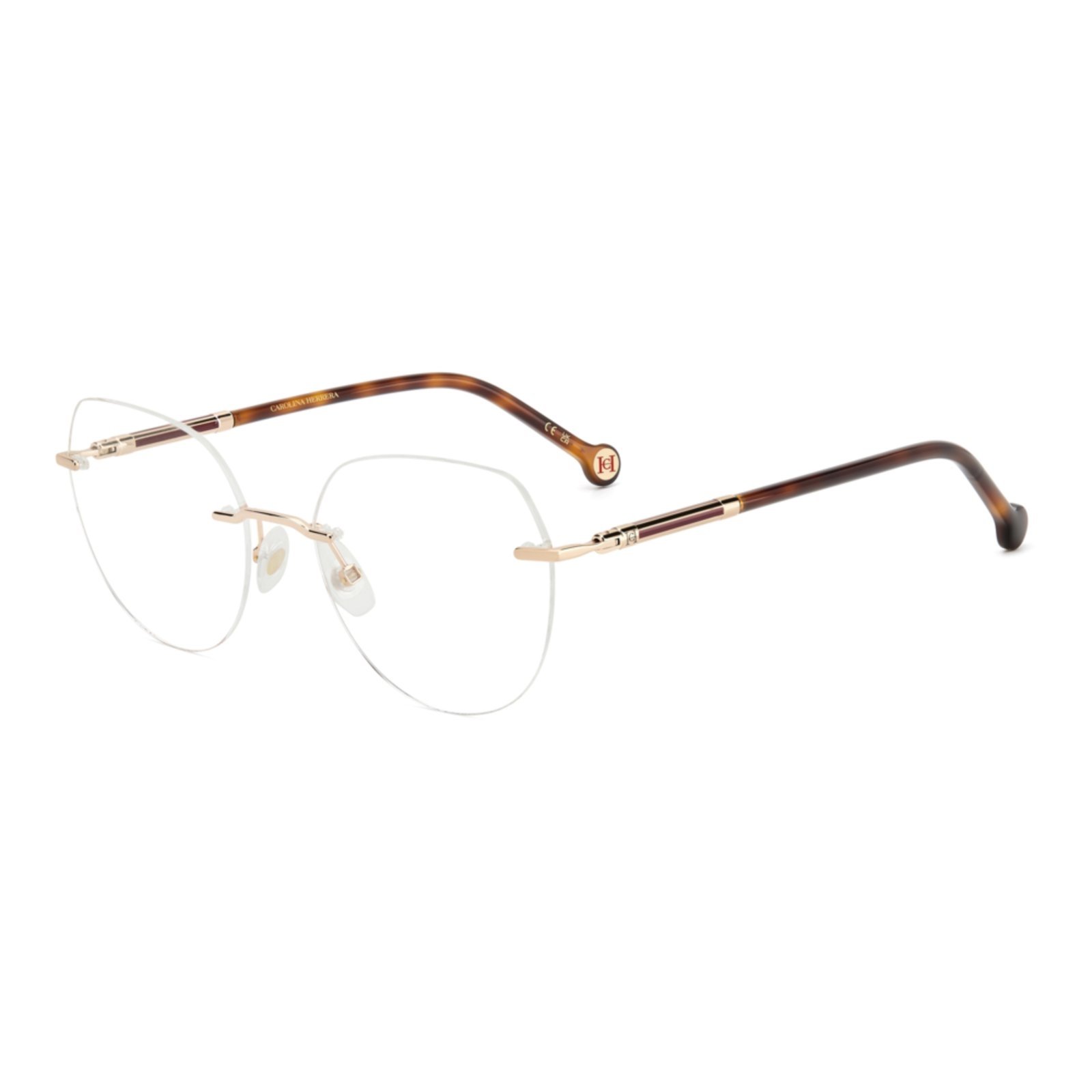 Armação de Óculos Carolina Herrera Her 0235 S0D – Dourado 54