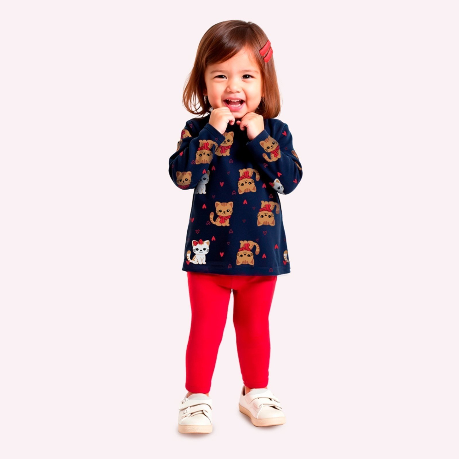 Infantil - Conjunto Menina Gatos Kyly