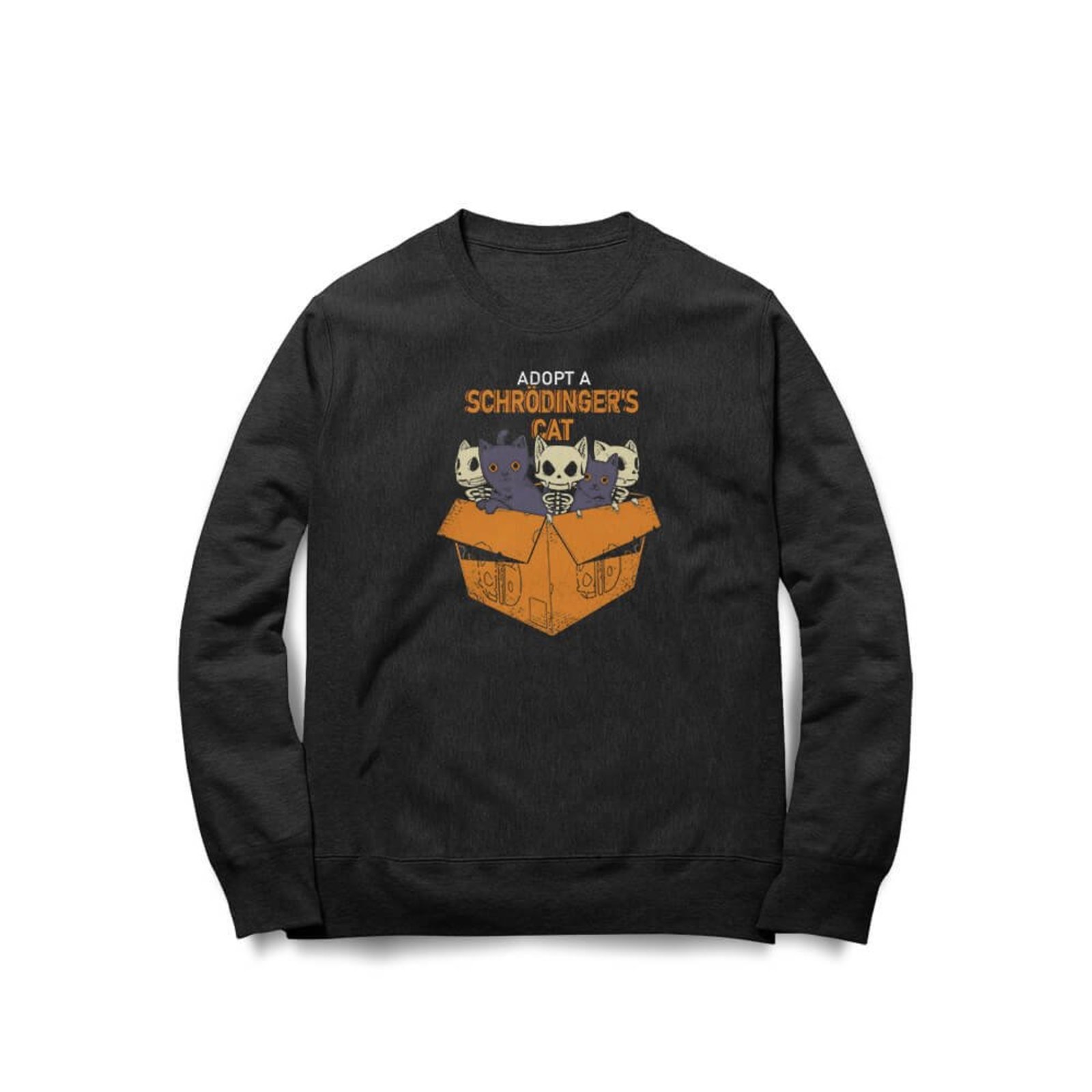 Moletom Adopt A Schrödinger's Cat - Preto - Casual - Studio Geek