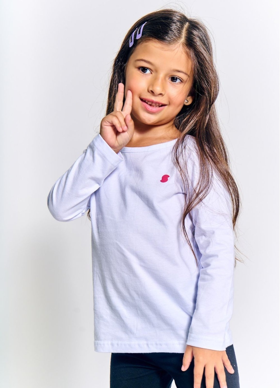 Infantil – ALPHABETO Blusa Menina Basiquinho – Tam. 2 a 12 anos – Cores