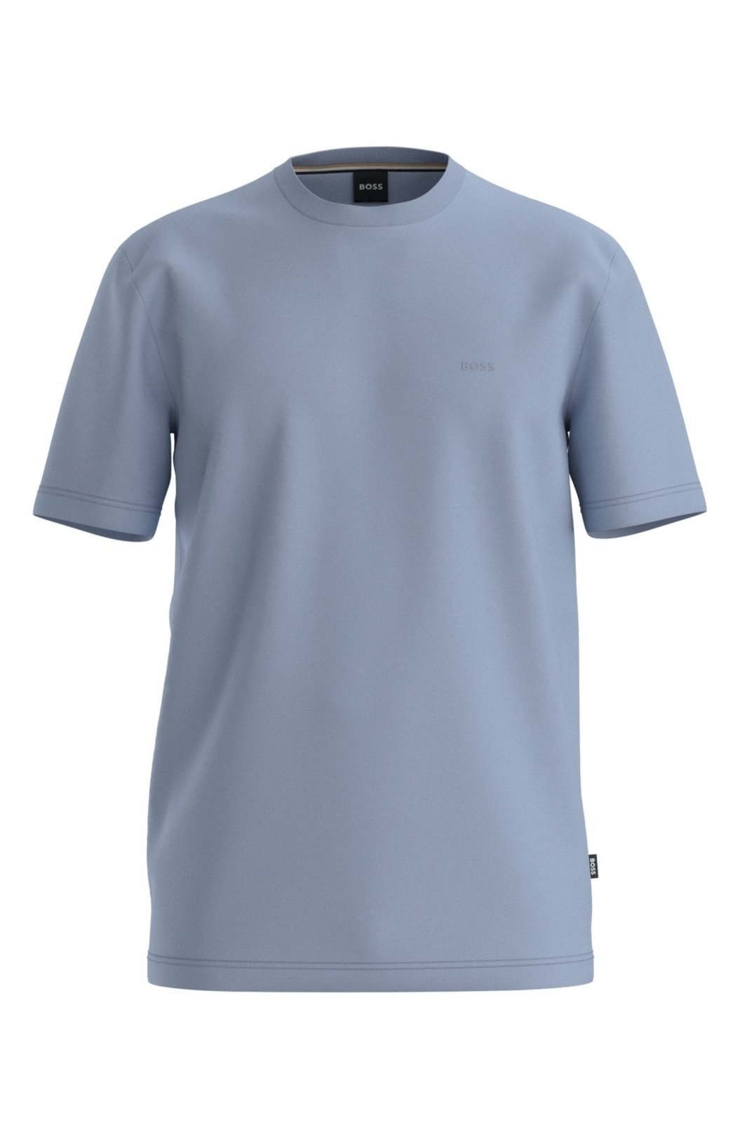 Camiseta Em Jersey De Algodão Com Detalhe De Logo