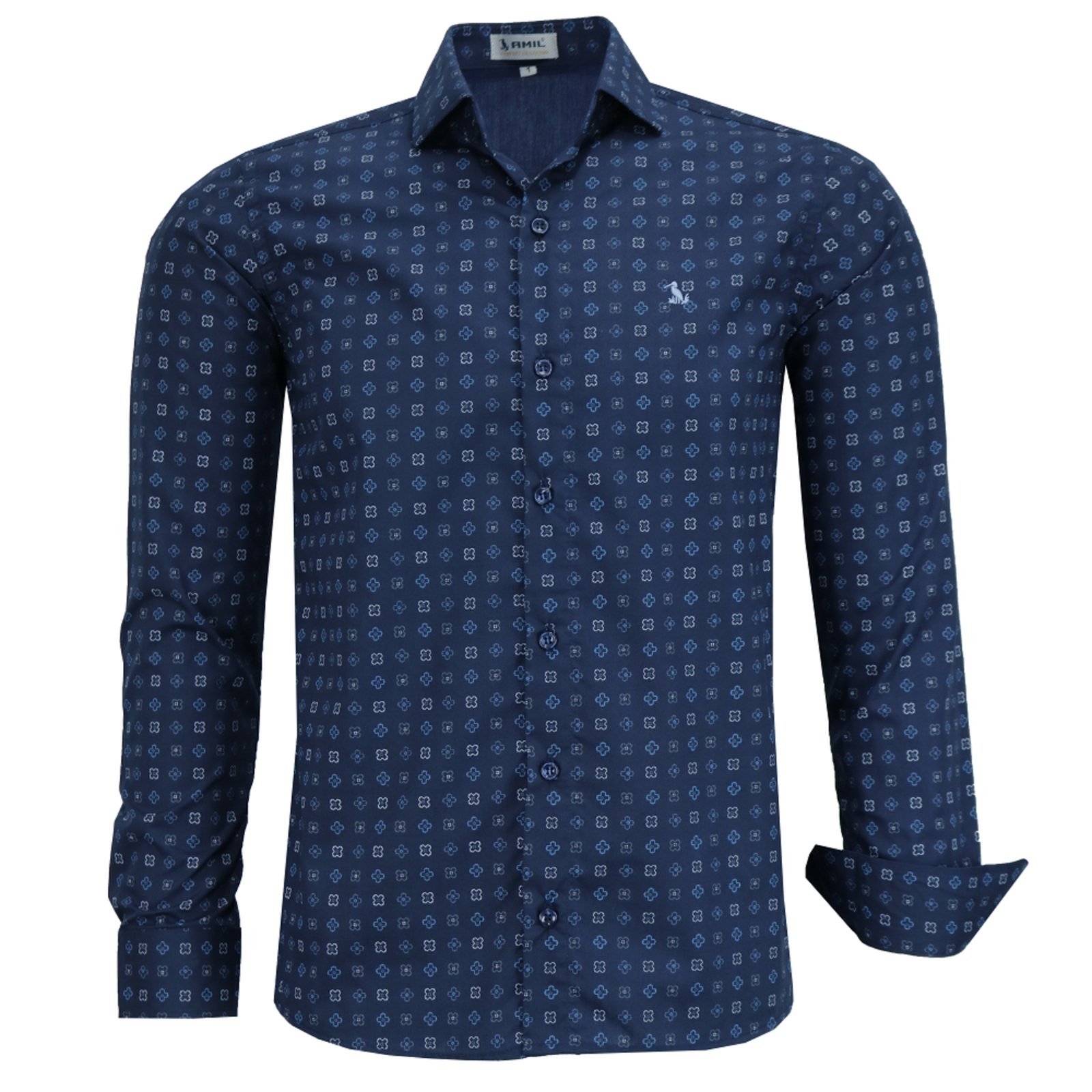 Camisa Manga Longa Estampada Original Amil Cor5