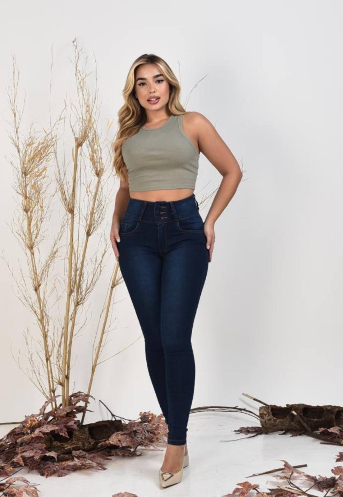 Calça Jeans Azul Feminina Kiridas Jeans Skinny Justa Confortável e Estilosa