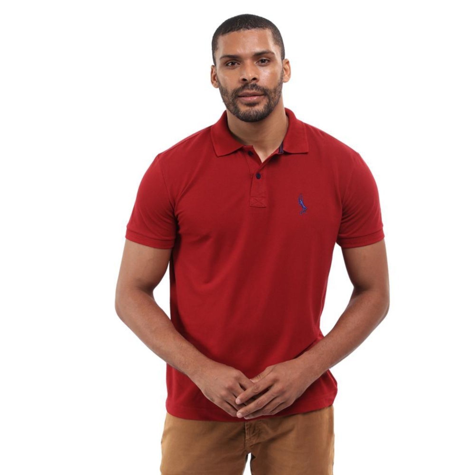 Camisa Polo Masculina Piquet Algodão Casual