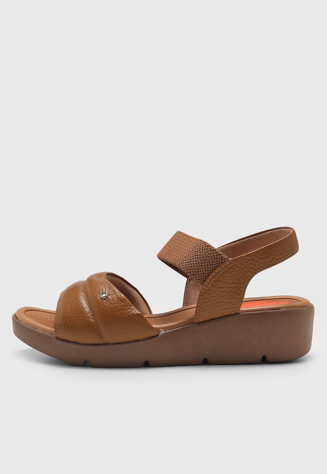 Sandália Feminina Usaflex Anabela Marrom