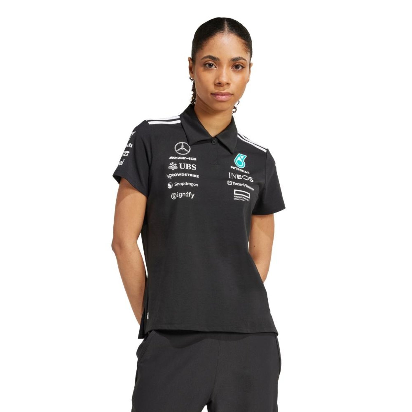 Camisa Polo Preta Mercedes - AMG Petronas Formula One Team adidas Performance Preto