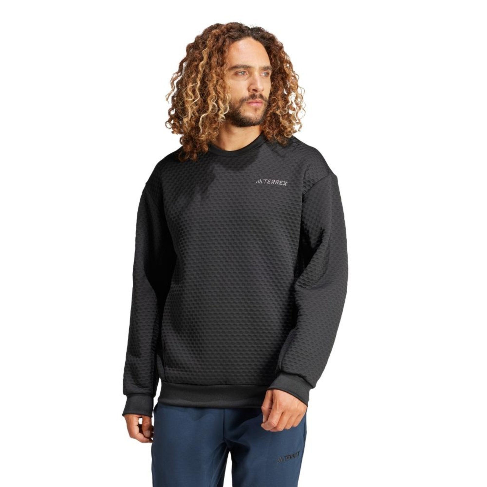 Moletom Crewneck Terrex Xploric adidas Performance Preto