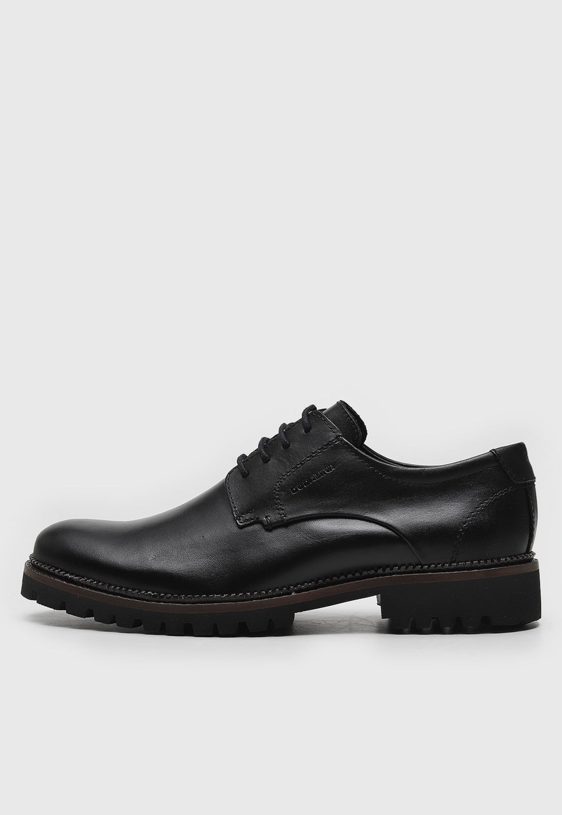 Sapato de Couro Social Dudalina Derby Preto