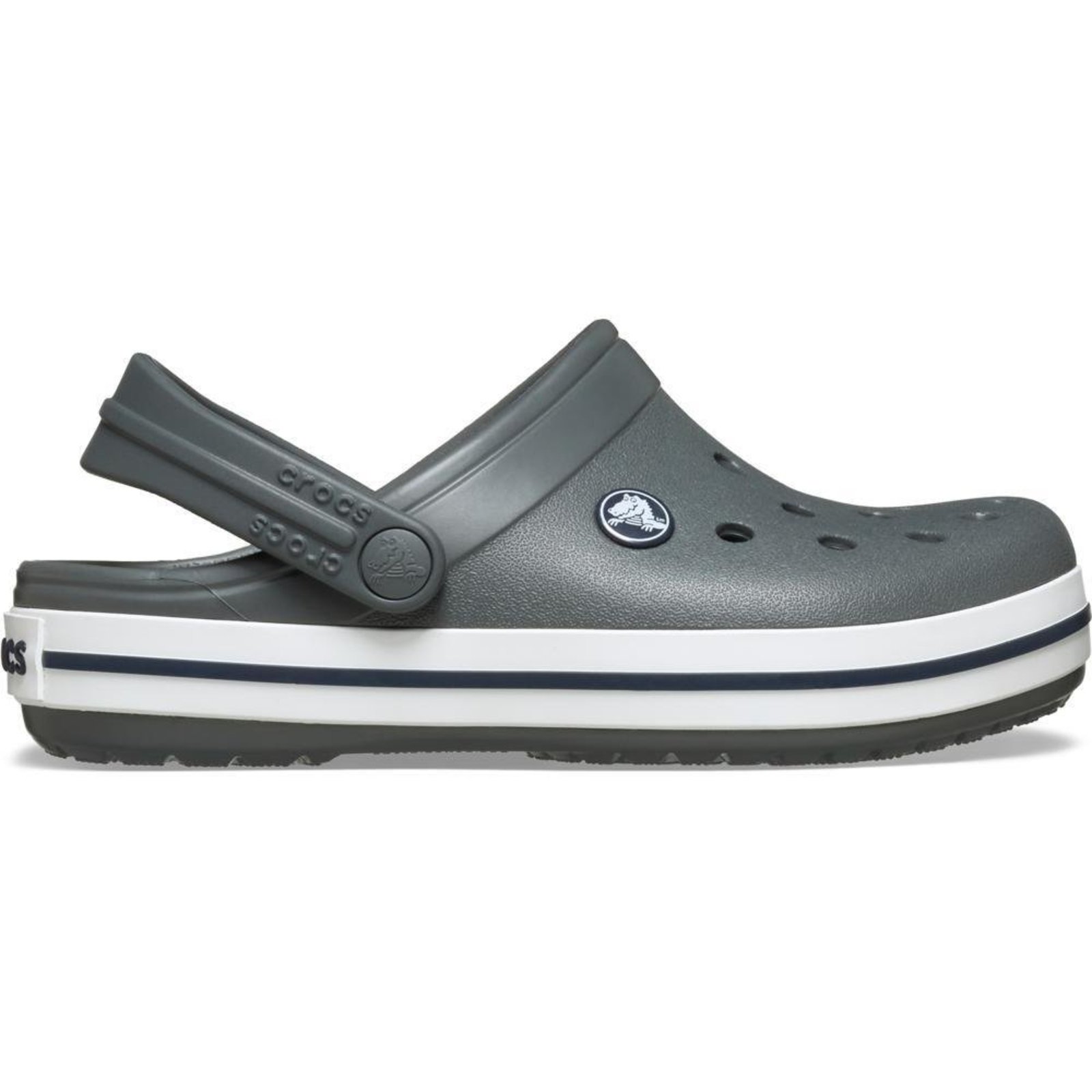 Infantil - Sandália Crocs Crocband Clog K Slate Grey/Navy Cinza