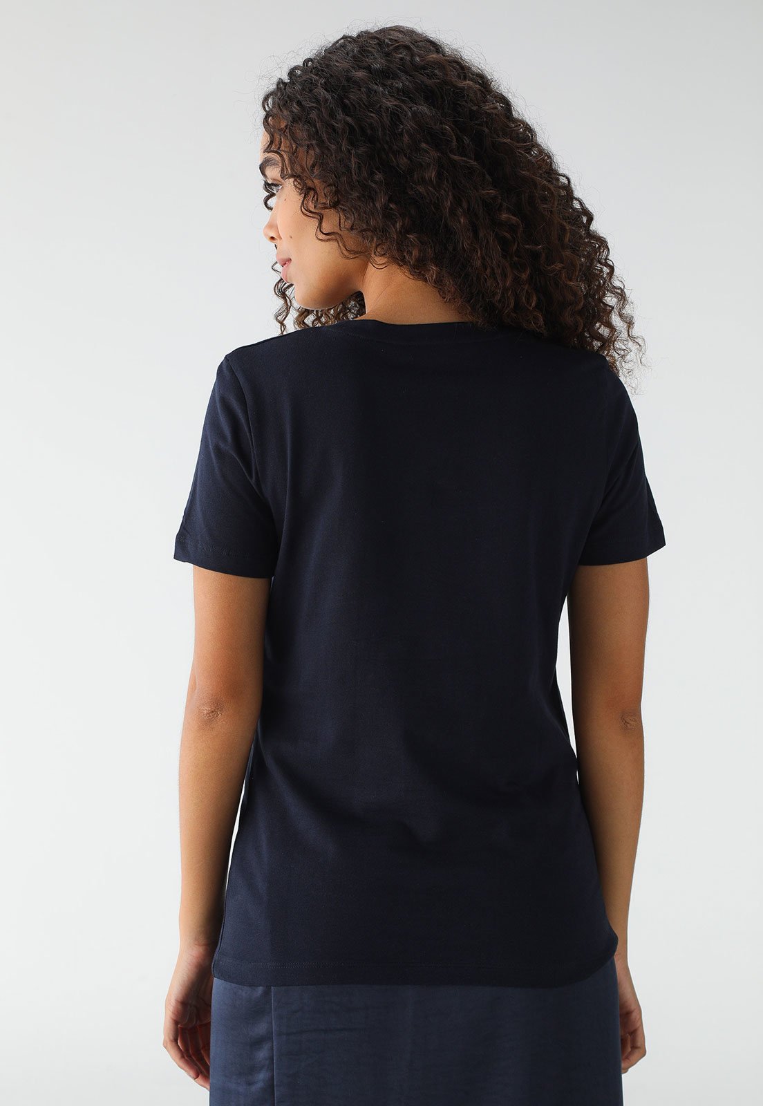 Vista 3 Camiseta Tommy Hilfiger Logo Azul-Marinho azul marinho Tommy Hilfiger azul marinho