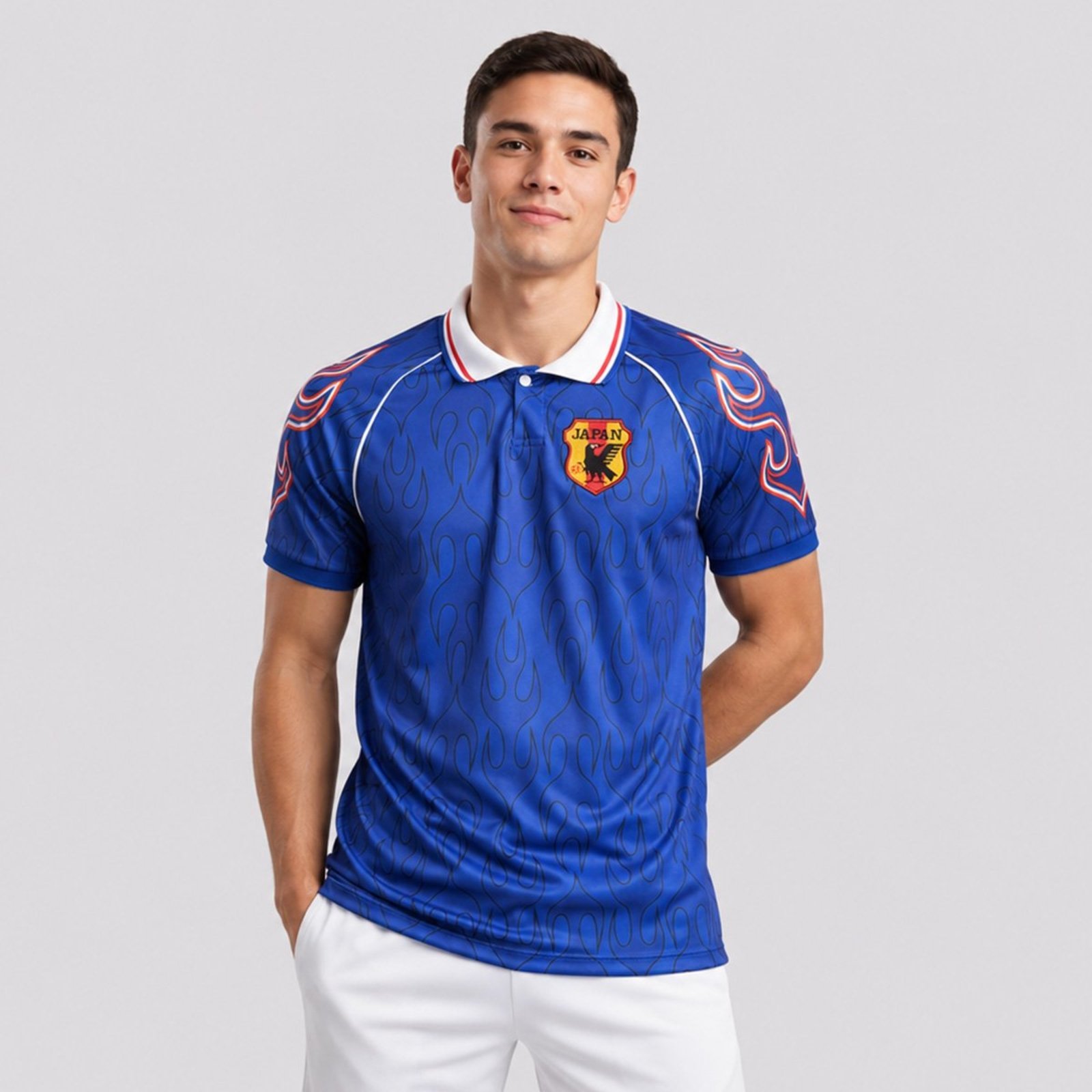 Camisa Japão Retrô 1998 Dry Azul