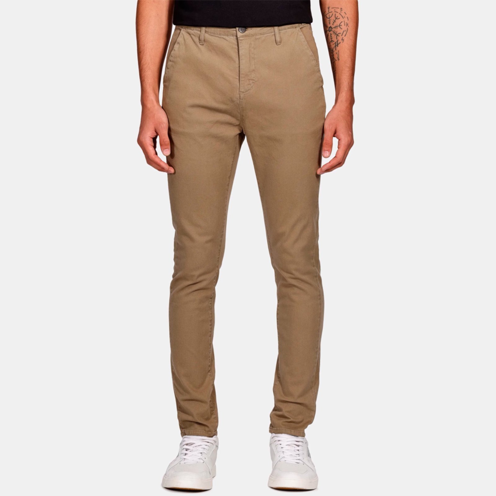 Calça Sarja Aramis Chino Skinny Pr26 Bege Masculino
