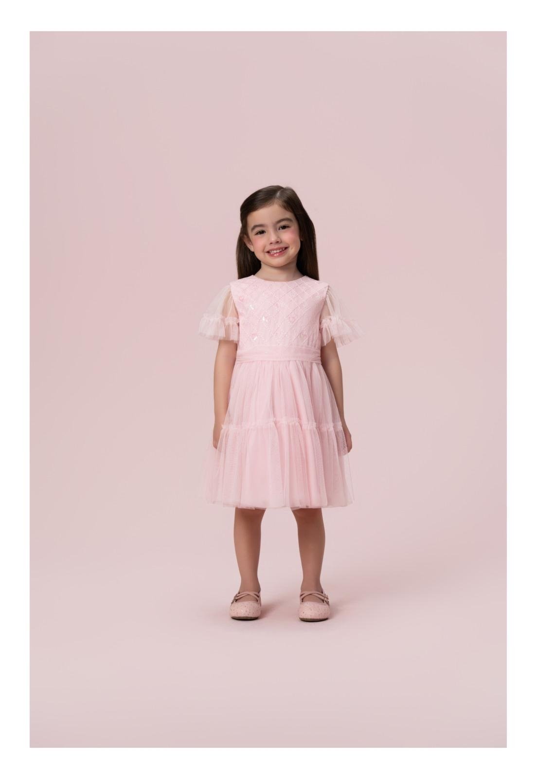Infantil - Vestido Menina Festa Petit Cherie 10 Rosa