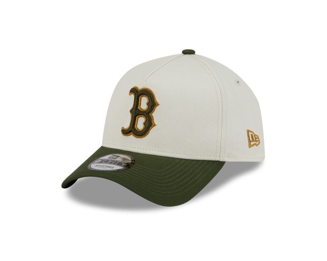Bone New Era 9FORTY A-FRAME SNAPBACK Boston Red Sox Off White