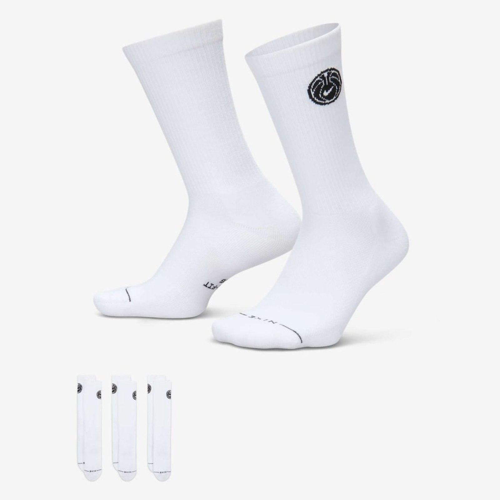 Meia Nike Everyday Elevated Crew Basketball (3 Pares) Unissex