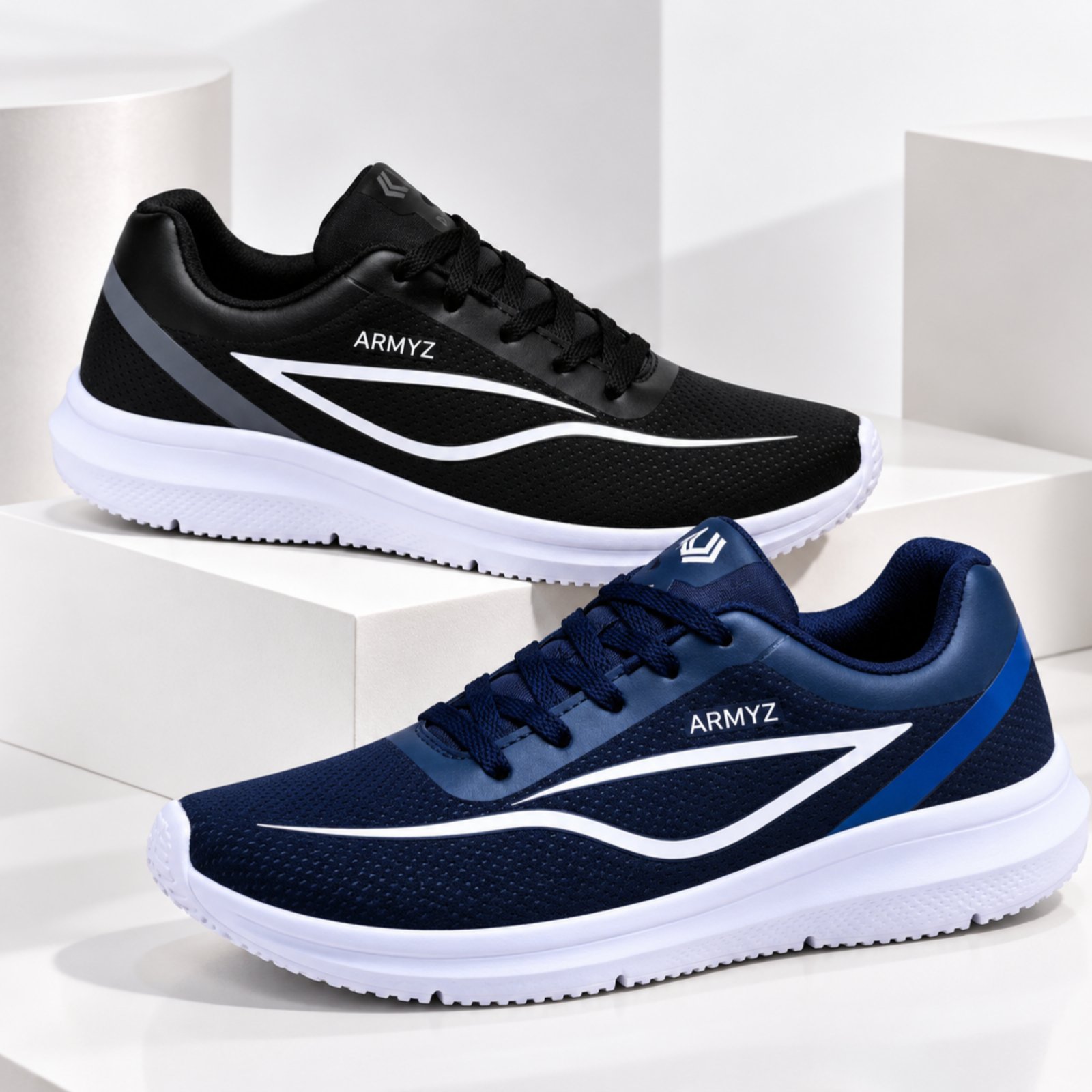 Kit 2 Pares Tenis Esportivo Masculino Academia Leve Respirável
