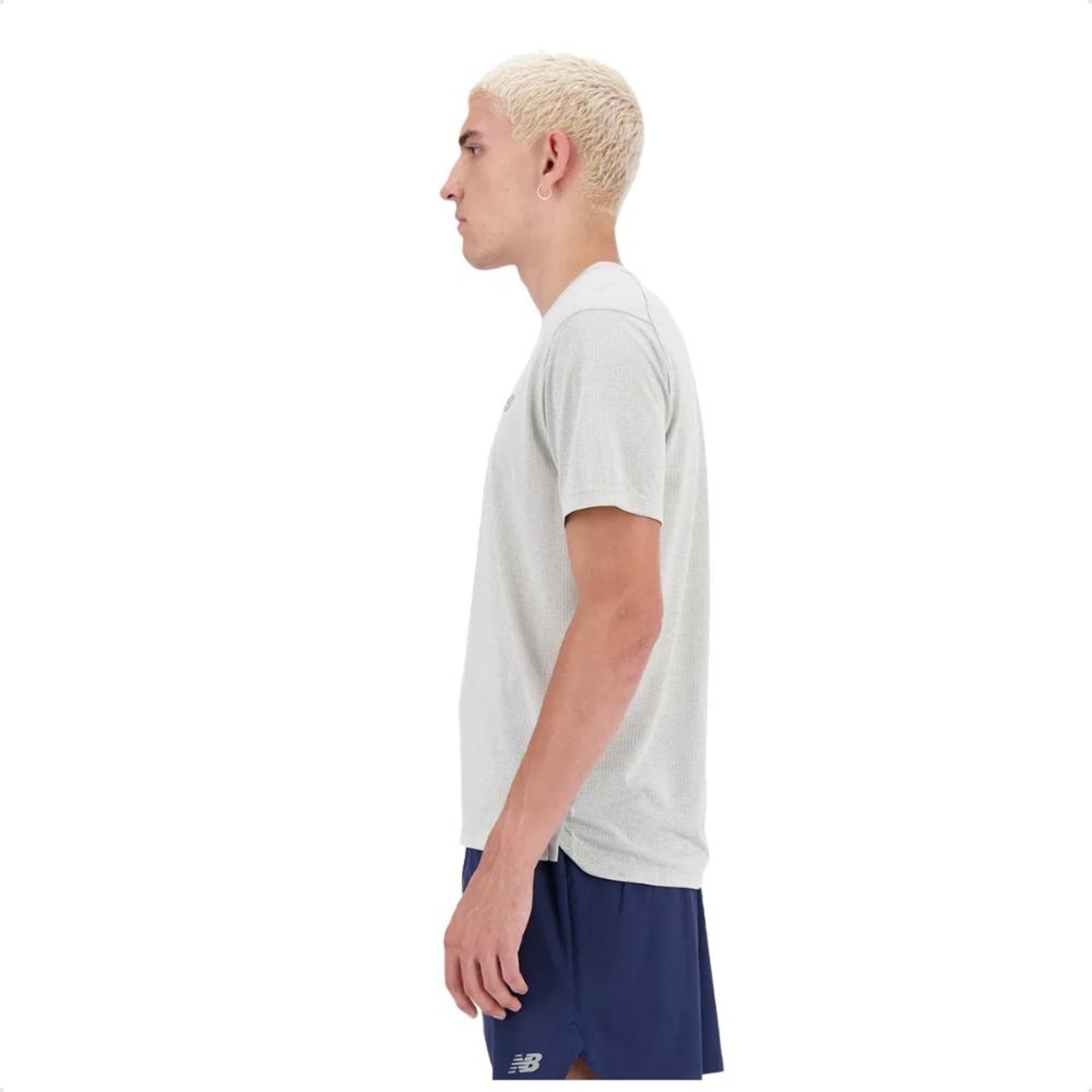 Vista 3 Camiseta New Balance Athletics Run Masculina preto New Balance preto