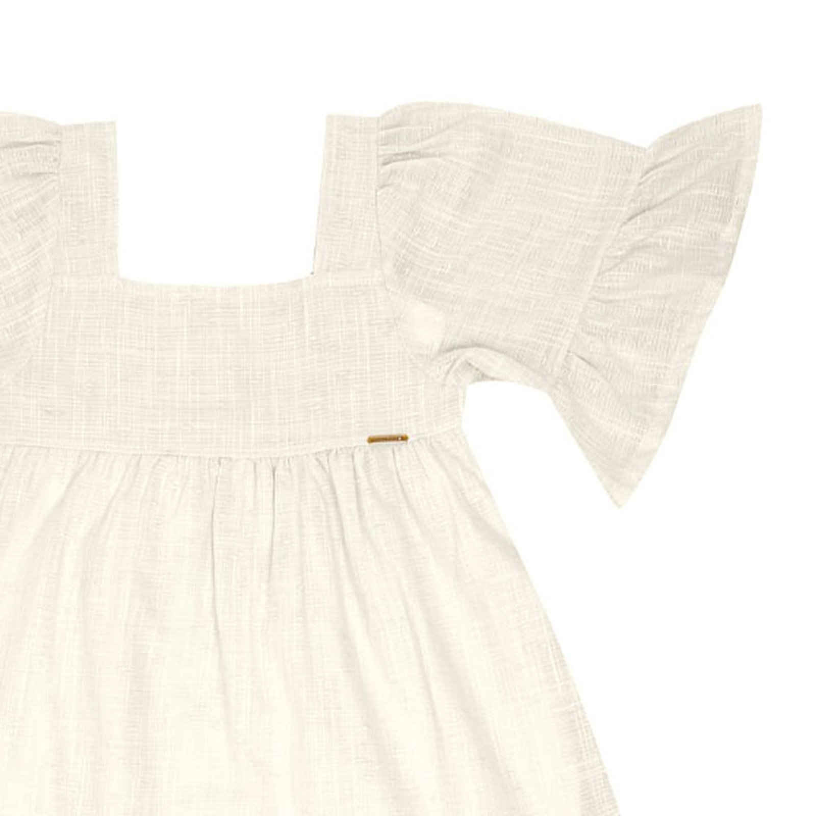 Infantil - Vestido Menina - Off White - 49317-1271 Bege