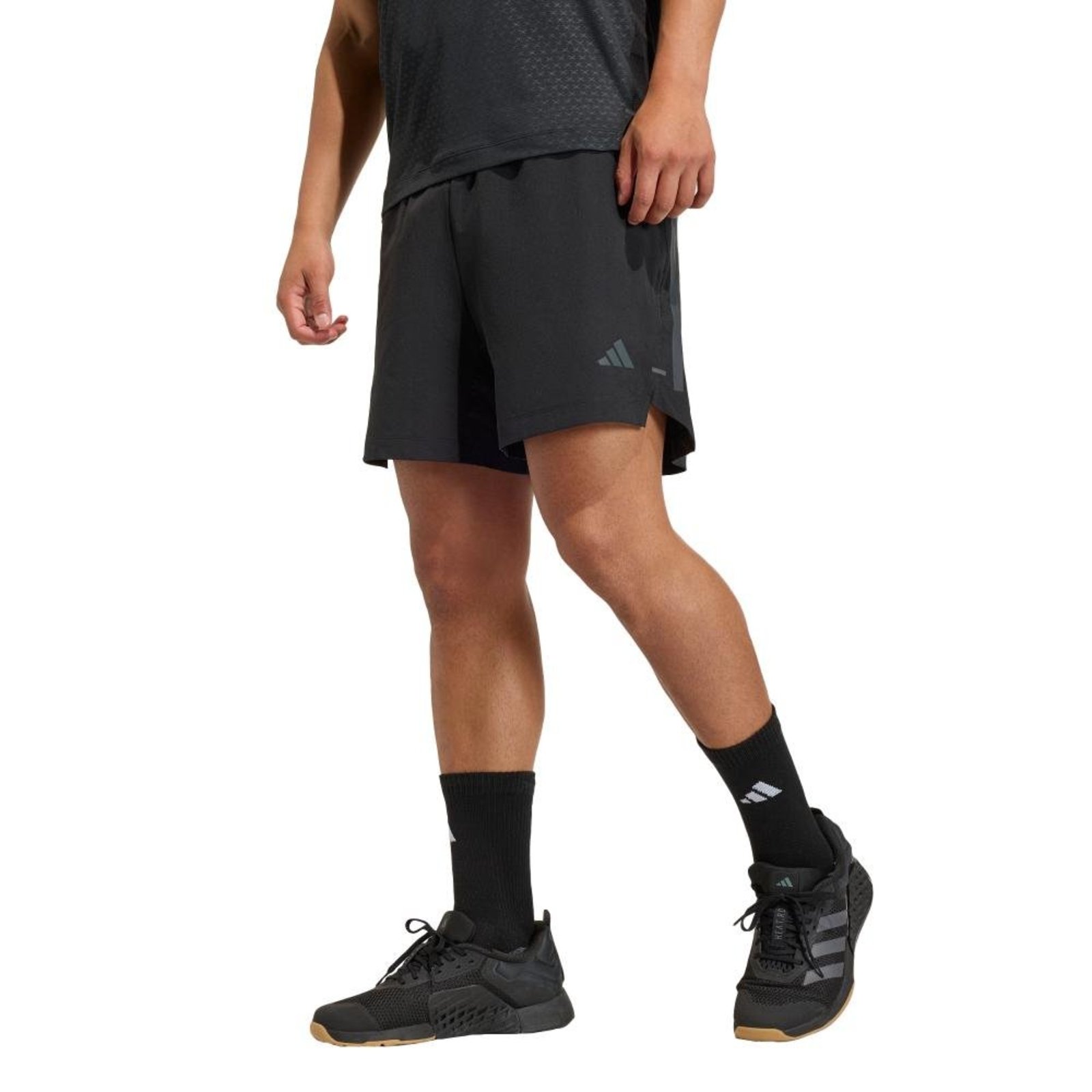 SHORTS D4T PrimeLift 3 TRÊS LISTRAS adidas Performance Preto