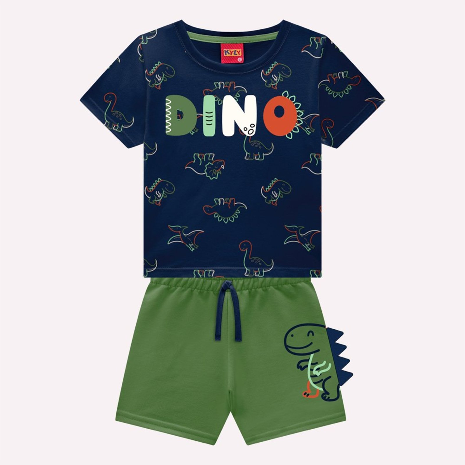 Infantil - Conjunto Menino Dinossauros Kyly