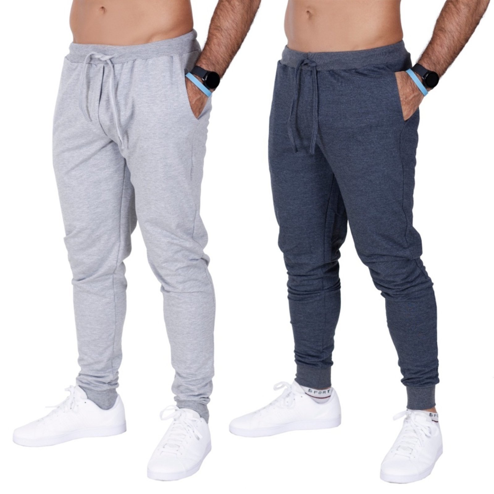 Kit 2 Calça Moletom Fristyle Com Bolso Adulto