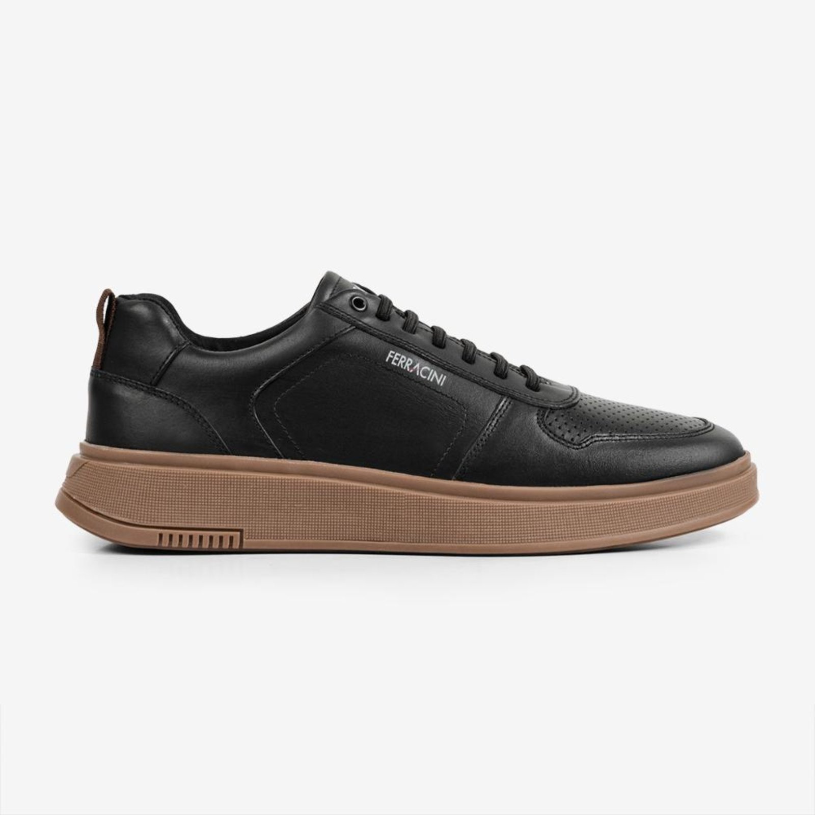 Tênis Masculino Ferracini Couro Legítimo Sneaker Logan Original Confortável 9314-678C