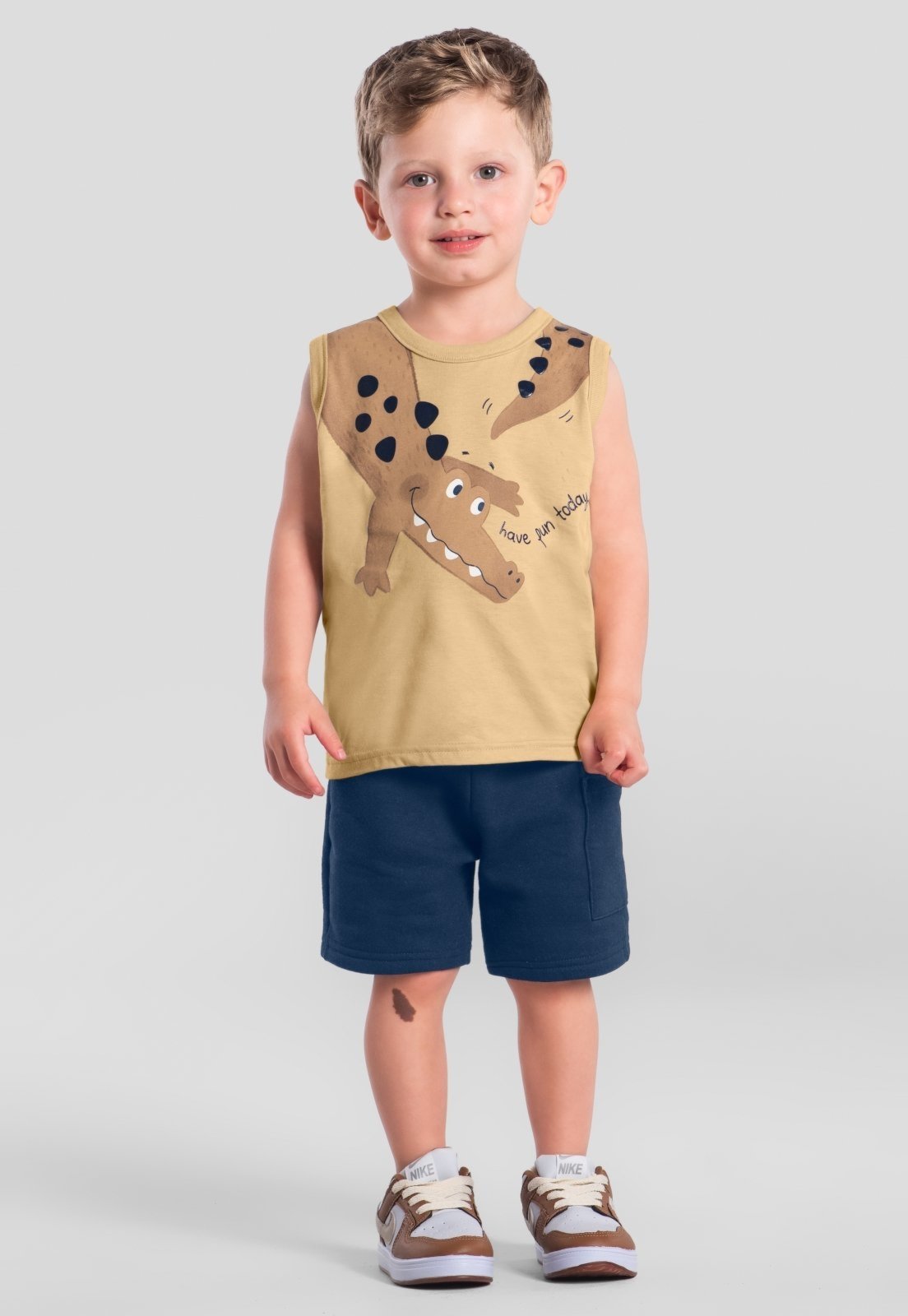 Infantil - Conjunto menino de jacaré Brandili