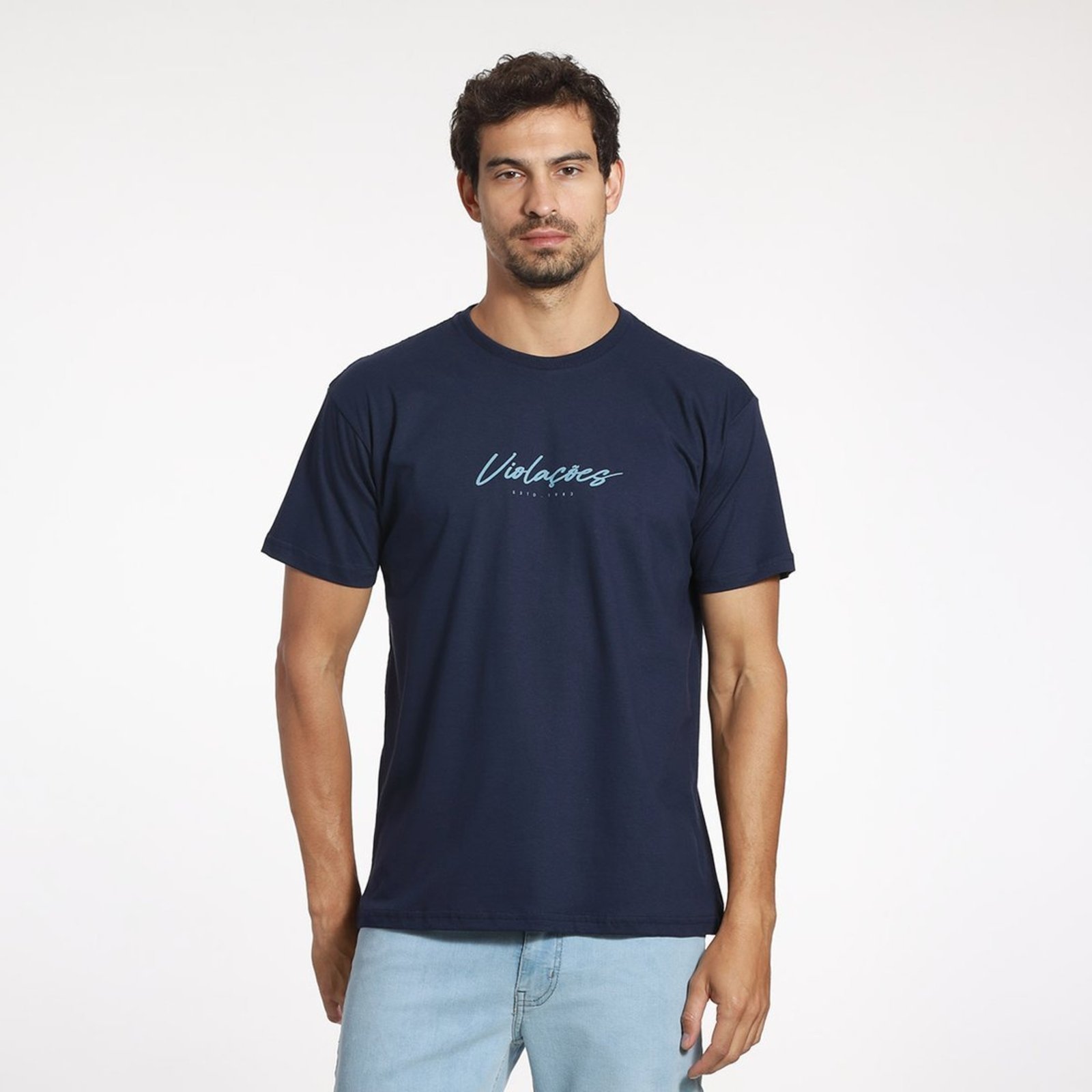 Camiseta Masculina Regular Manga Curta Logo VLCS