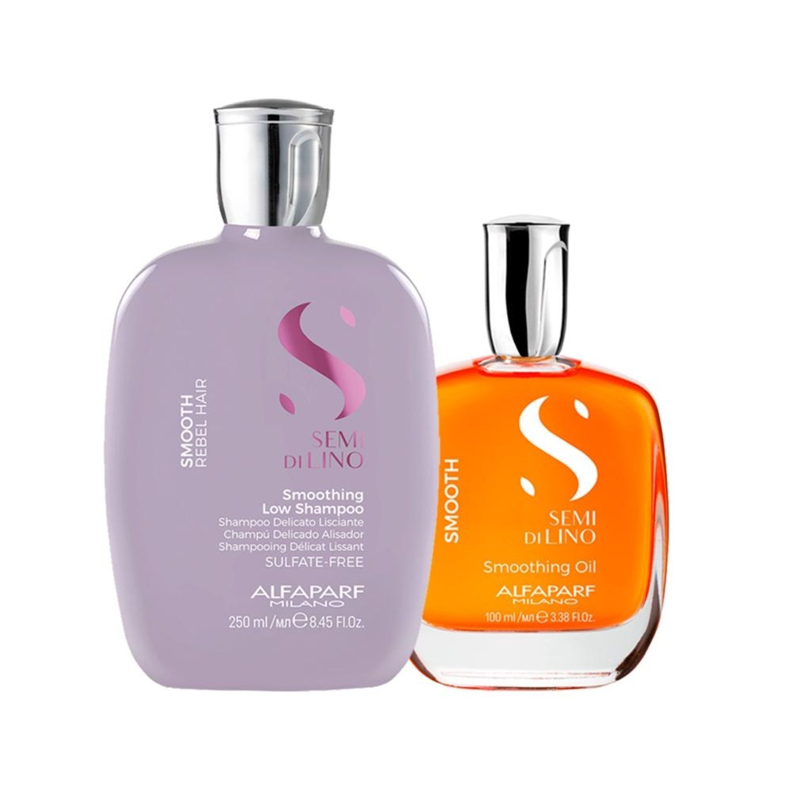 Alfaparf Semi Di Lino Smooth Shampoo e Óleo