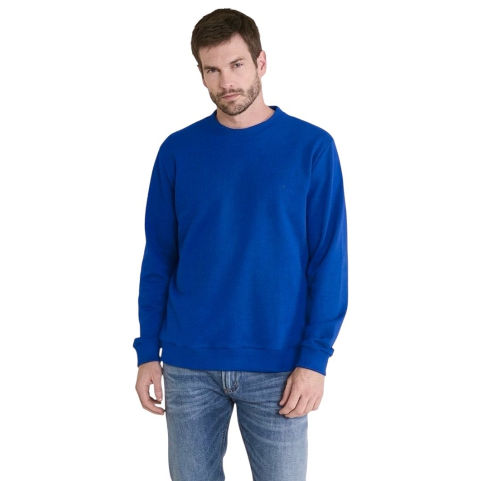 Blusão Moletom Masculino New Comfort Básico Forum Azul Sapphire