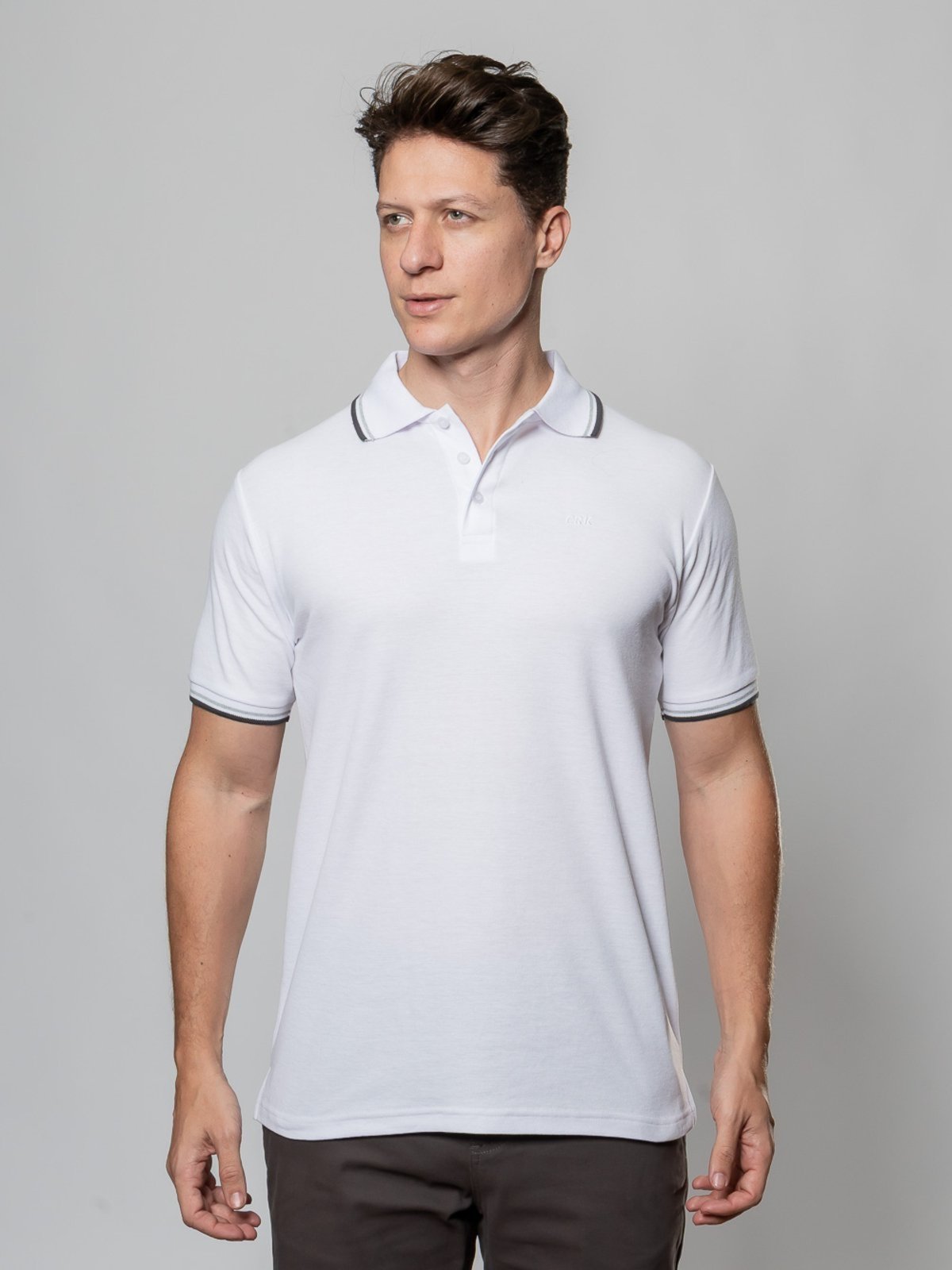 Camisa Gola Polo Masculina Básica Poliéster