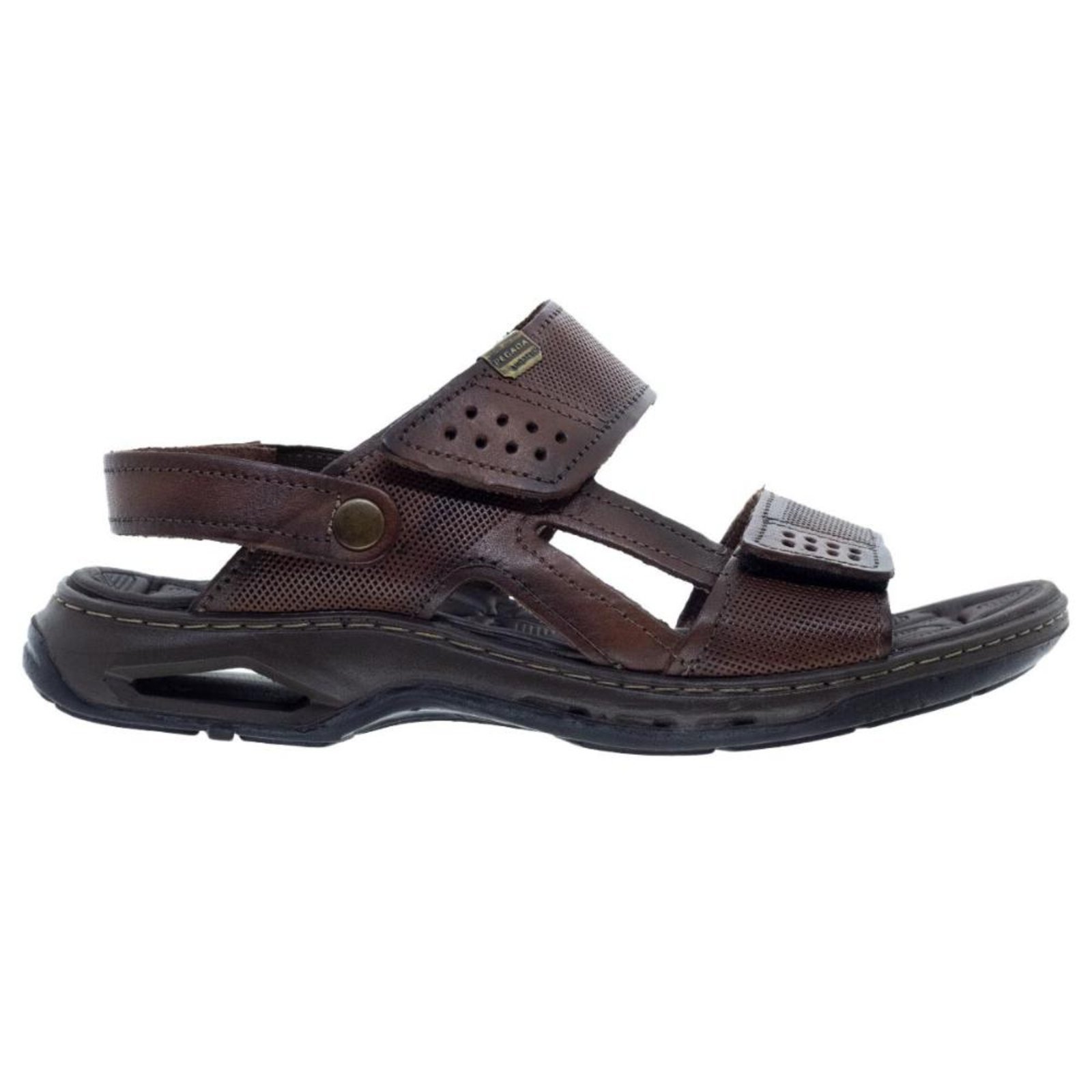 Sandália Masculina Pegada 133206 Couro Pinhao