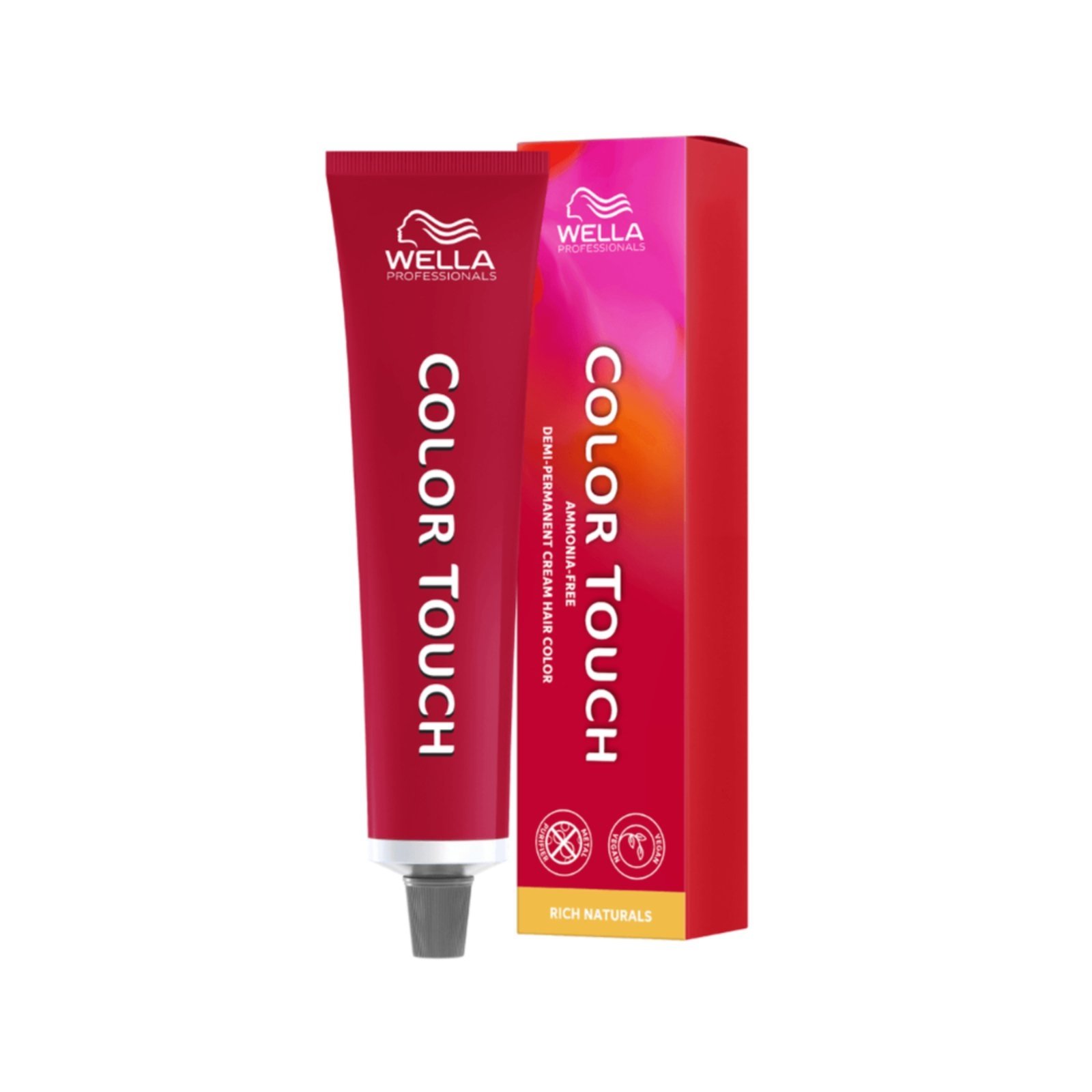 Vista 2 Wella Professionals Color Touch Rich Naturals 7/3 Louro Médio loiro loiro