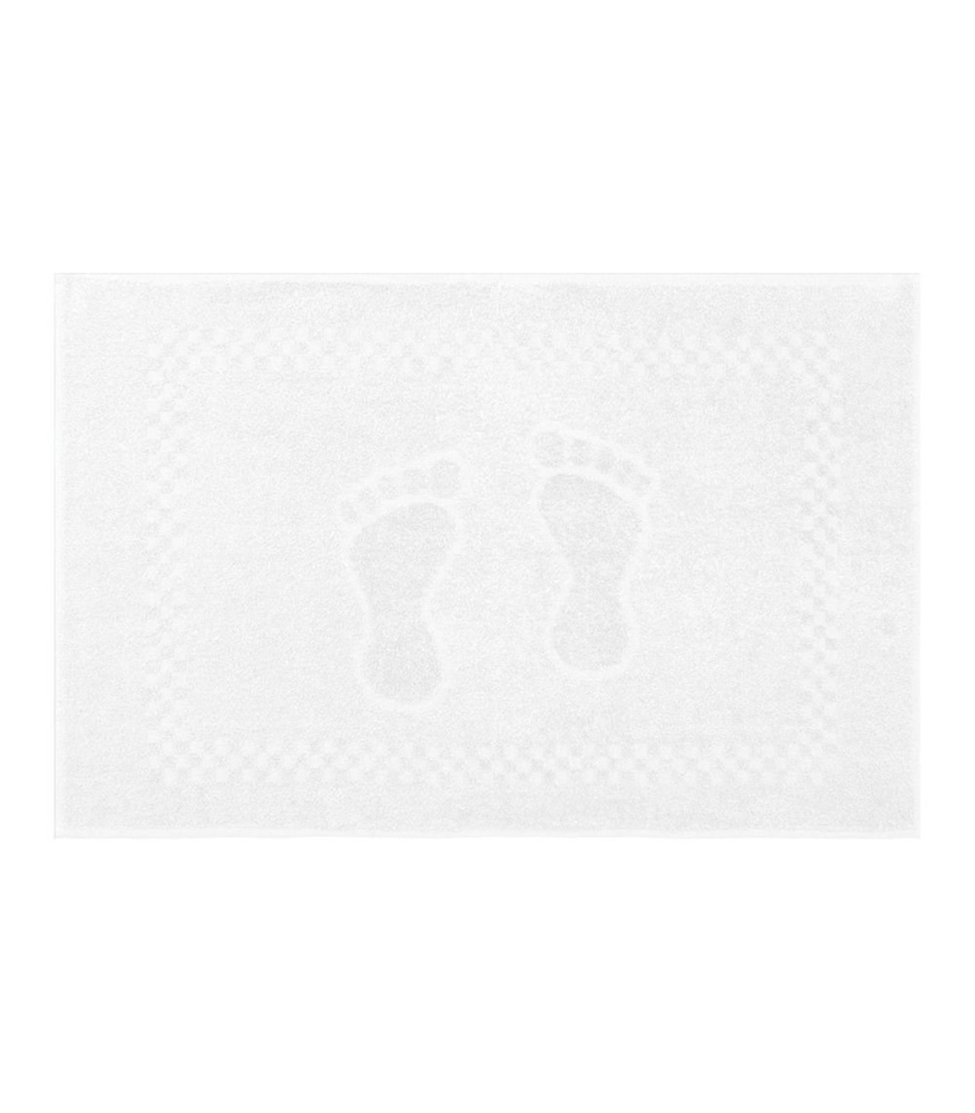 Toalha De Piso Pezinho Em Jacquard Appel Branco